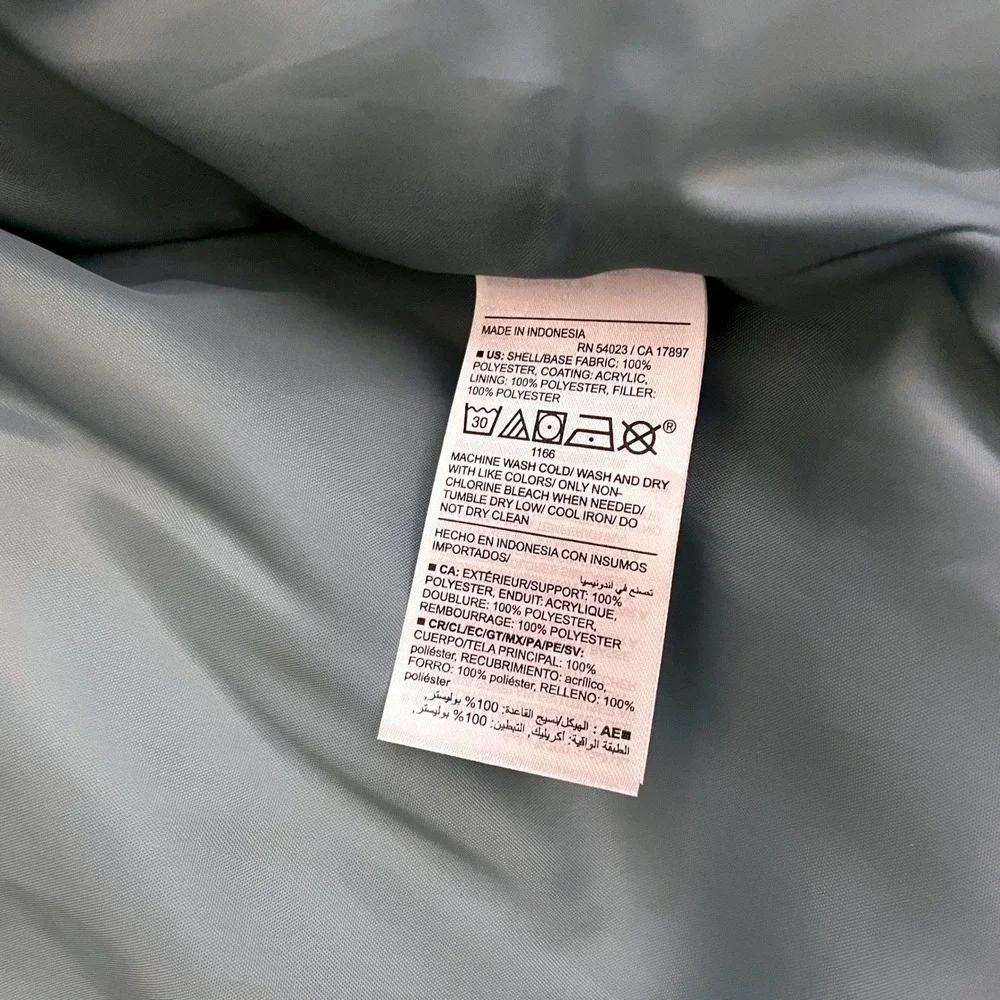 Old Navy Mens Large Puffer Vest Sage Green Funnel Neck Quilted Full Zip Snap